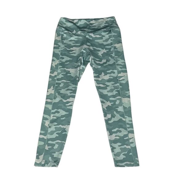 Victoria’s Secret PINK Ultimate Sea Green High Waist Camo Leggings Size Med - Picture 2 of 6